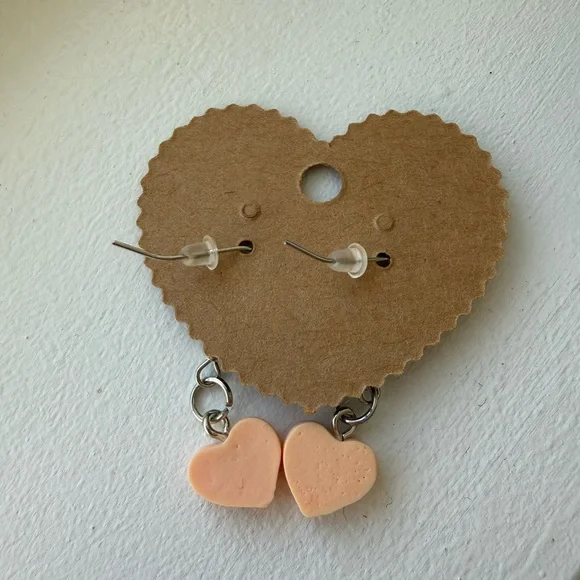 Conversational Heart-Shaped ILY Earrings - Picture 3 of 4